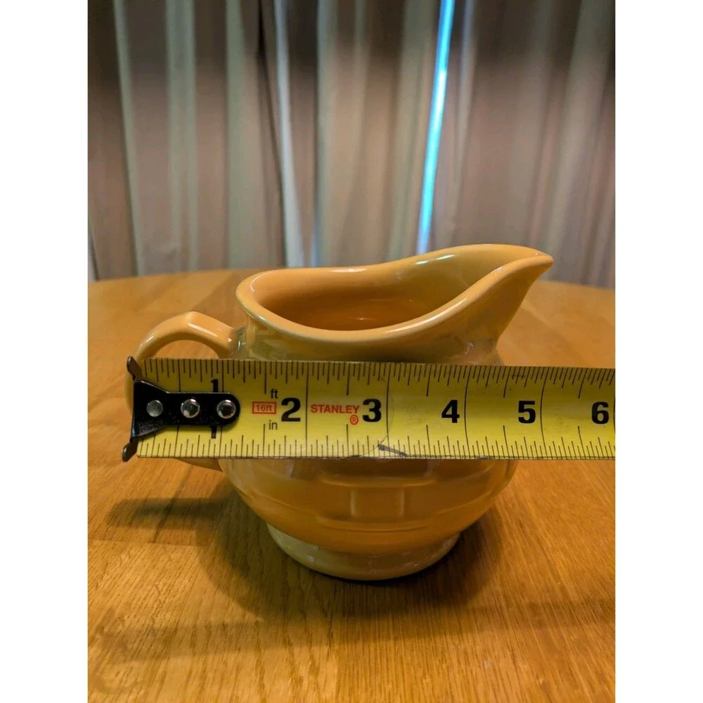 Longaberger Butternut Yellow Sauce Gravy Pitcher Woven Traditions